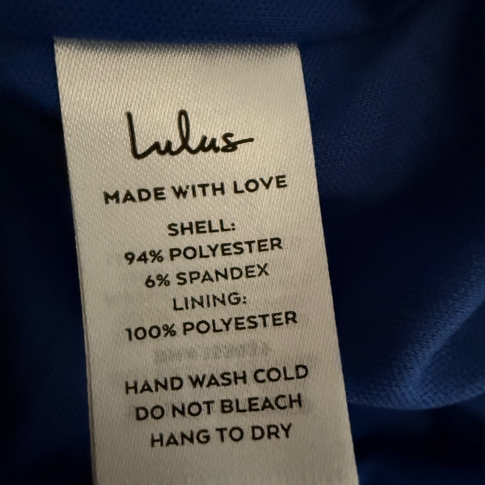 Lulus Royal Blue Velvet Strapless Ruched Mini Dress Small Luxe Glam - Picture 6 of 6